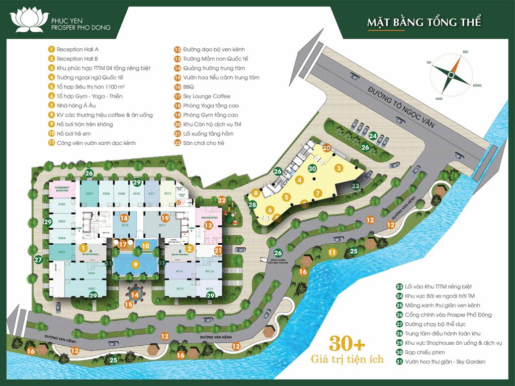 mặt bằng tổng thể prosper phố đông