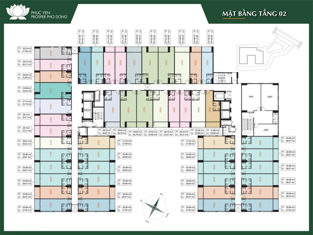 mặt bằng prosper phố đông