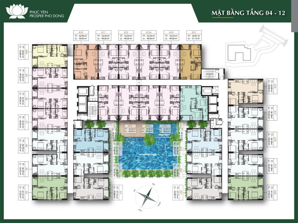 mặt bằng prosper phố đông